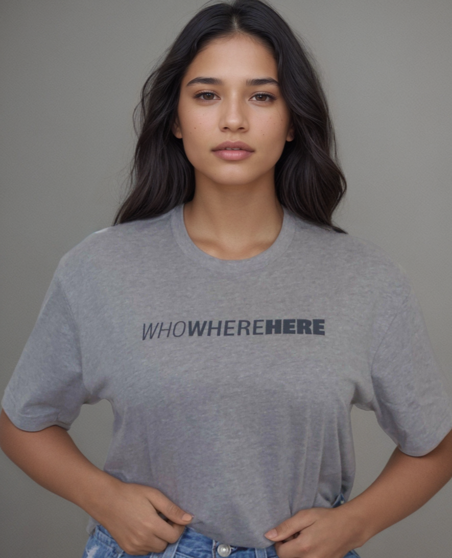 WhoWhereHere Human Trafficking Advocacy Unisex T-Shirt_Involvd Social Advocacy Clothing Brand