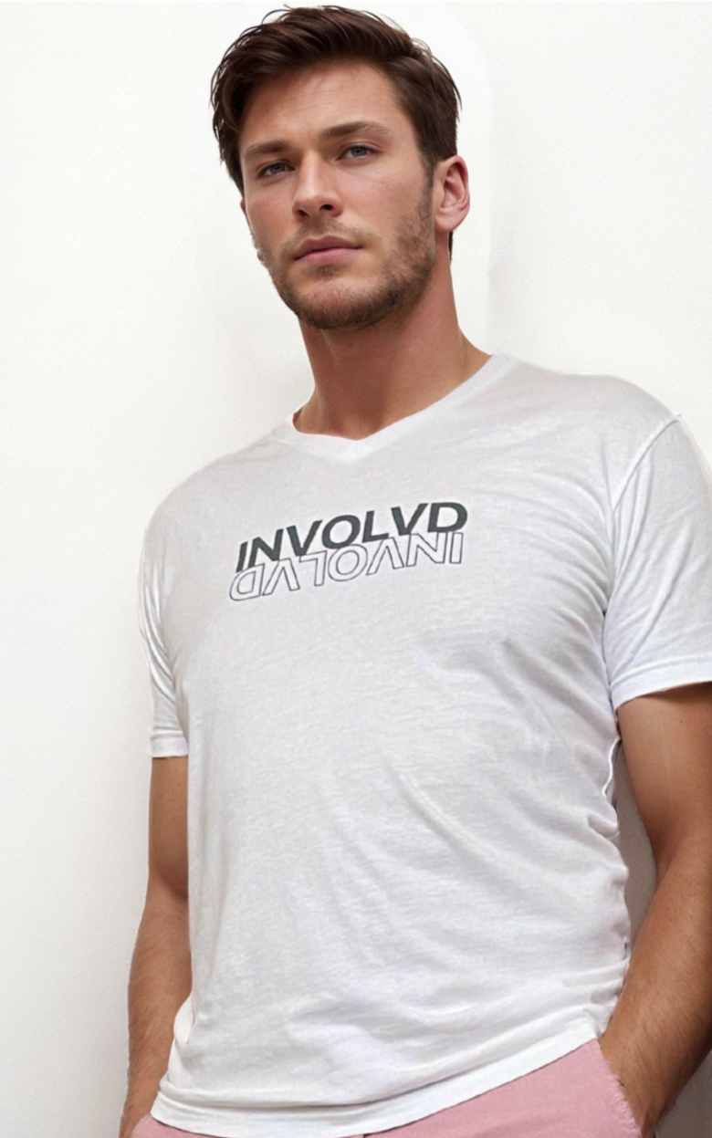 Involvd Social Advocacy Unisex V-Neck T-Shirt_Involvd Social Advocacy Clothing Brand