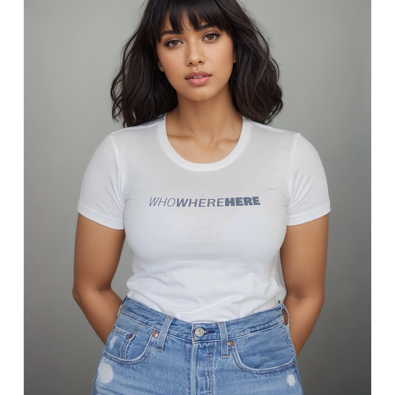 WhoWhereHere Human Trafficking Advocacy Women's T-Shirt_Involvd Social Advocacy Clothing Brand