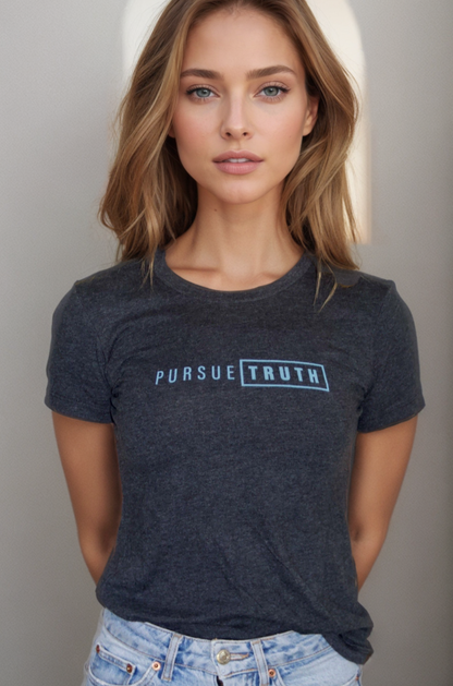 Pursue Truth Advocacy Women's T-Shirt_Involvd Social Advocacy Clothing Brand