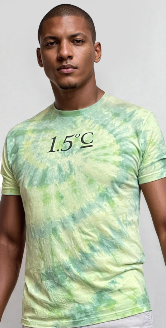 1.5C Global Warming Hand Tie-Dye Unisex Tshirt