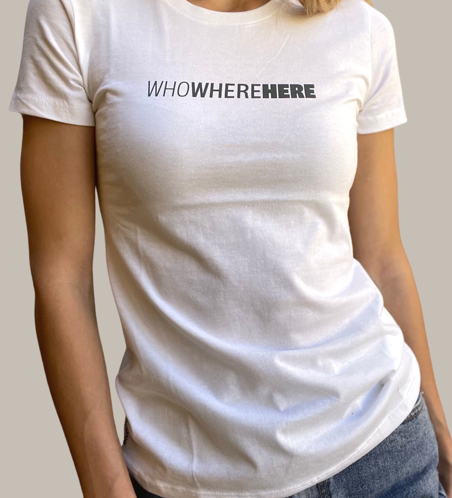 Involvd Who Where Here Human Trafficking Awareness Womens White Tshirt_Involvd Social Advocacy Clothing Brand