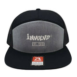 Involvd® Embroidered Logo 7-Panel Trucker Hats_Involvd Social Advocacy Clothing Brand